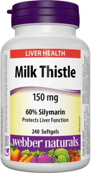 Webber Naturals Milk Thistle 150 mg 240 cps (10398)