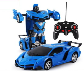 Mamido Auto Robot Transformers 2v1 na diaľkové ovládanie RC modrý