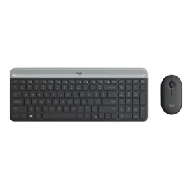 Logitech Slim Wireless Combo MK470 US čierna / bezdrôtová sada klávesnice a myši / US verzia (920-009204)