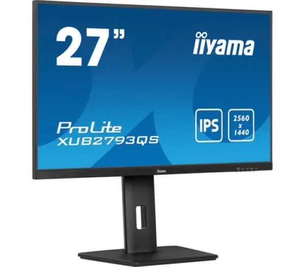 27" IIYAMA ProLite XUB2793QS-B7 čierna / IPS / 2560x1440 / 16:9 / 1ms / 1300:1 / 300cd / repro / HDMI / DP (XUB2793QS-B7)