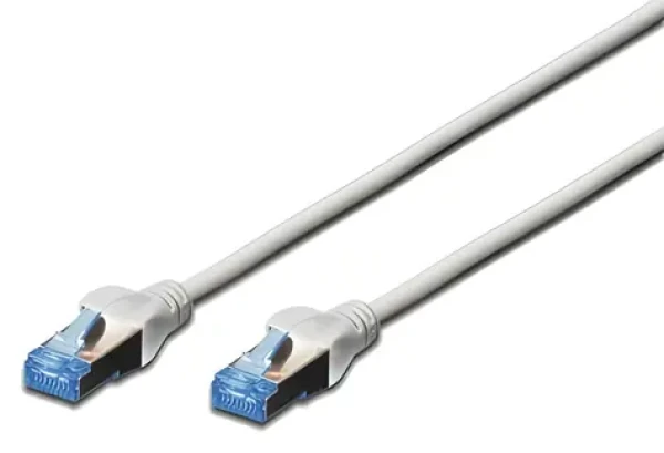 Digitus Cat5e SF/UTP sivý / Patch kábel / RJ45-RJ45 / 10 m / AWG 26/7 / meď (DK-1532-100)