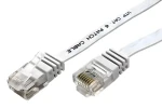 Goobay Cat6 U/UTP 0,5m biela / Patch kábel / plochý / 32 AWG (95150)
