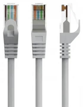 Patch kábel Cat6 UTP 1,5 m šedý / Patch kábel / UTP / RJ45 (PP6U-CU-1.5M)