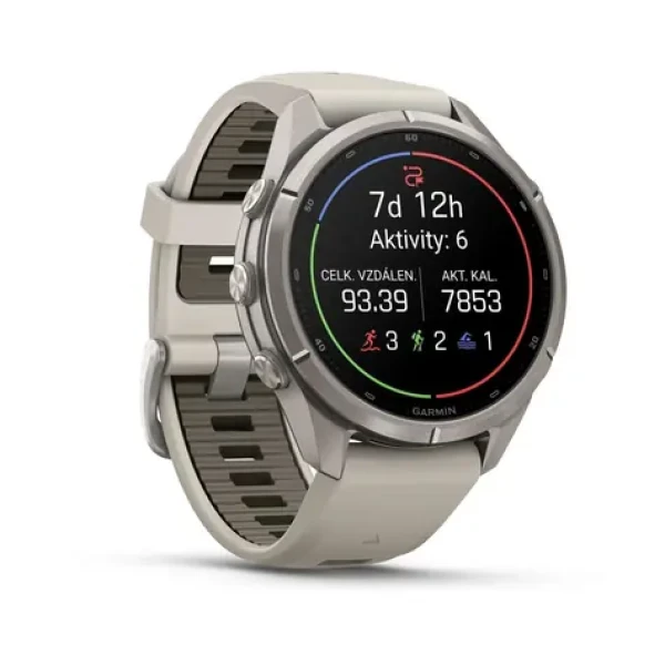 Garmin Fenix 9 Pro 43mm šedá / Chytré hodinky / GPS / 1.3 "d. displej / mapy / BT / WiFi / vodeodolné (010-04335-86)