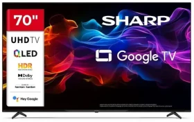 70" Sharp 70HP5265E čierna / 3840 x 2160 / QLED / HDMI / USB / Wi-Fi / DVB-TT2CSS2 / repro 24W (70HP5265E)