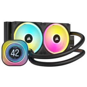 Corsair iCUE LINK H100i RGB LCD čierna / 2x 120mm / 480-2400 RPM / 63.1 CFM / Intel + AMD (CW-9061007-WW)