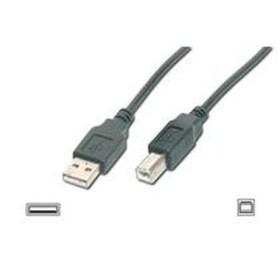 Digitus USB kábel A/samec na B-samec, 2x tienený, čierny, 3m (AK-300102-030-S)