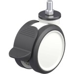 Blickle 763209 dvojité plastové otočné pojazdové koliesko; 763209