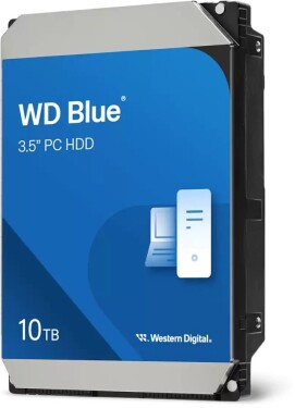 WD WD Blue - Festp - 10 TB - intern - 3.5 in (8.9 cm) - SATA 6Gb/s - 7200 rpm - Puffer: 512 MB