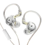 KZ - EDX Pre Slúchadlá s mikrofónom (Clear) (6970493061762)