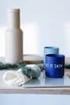 DESIGN LETTERS Porcelánový hrnček Blue/Let It Snow 300 ml