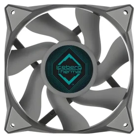 Iceberg Thermal IceGALE 120mm sivá / Ventilátor / 76 CFM / 1850 RPM / 35 dB / 4-pin PWM (ICEGALE12-B0A)