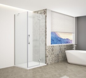 GELCO - TRINITY CHROM obdĺžnikový kút 1200x1100 pravý, matné sklo, GT5612-11MR-CH GT5612-11MR-CH