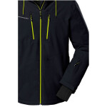 Pánska lyžiarska bunda Killtec KSW 44 zateplená zimná športová bunda s kapucňou čierna (38698/200) 3XL