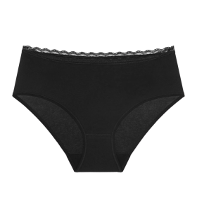 Dámske nohavičky Feel Of Cotton Midi 2P - BLACK - čierna 0004 - TRIUMPH BLACK 46