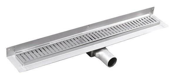 GELCO - MANUS ONDA podlahový žľab z nerezové oceli s roštom, nástenný, L-1250, DN50 GMO28