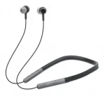 Manhattan Športové slúchadlá s náhrdelníkom čierna / Bluetooth Stereo Headset / Bluetooth 5.0 / microSD / výdrž 5 h (179805)