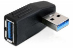 DeLock adaptér USB 3.0 (90° - horizontálne) samec - USB 3.0 samica (65341)