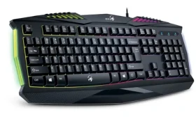 Genius GX GAMING Scorpion K220 / Herná drôtová klávesnica / podsvietená / USB / čierna / CZ+SK layout (31310475105)