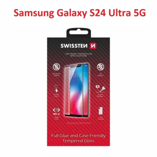 Swissten FULL GLUE COLOR FRAME CASE FRIENDLY sklo pre Samsung S938B Galaxy S25 ULTRA 5G čierna (54501872)