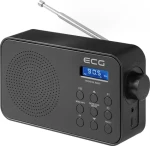 ECG R 105 čierna / Prenosné rádio / FM / USB-C kábel / 4X AA batérie / teleskopická anténa / AUX (100001189048)