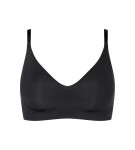 Dámska podprsenka ZERO z mikrovlákna 2.0 Bralette - BLACK - čierna 0004 - SLOGGI BLACK XS