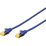 Digitus DK-1644-A-030/B RJ45 sieťové káble, prepojovacie káble CAT 6A S/FTP 3.00 m modrá bez halogénov, krútené páry, s ochranou, samozhášavý 1 ks; DK-1644-A-030/B