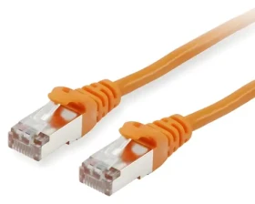 Equip Cat6a S/FTP oranžová / Patch kábel / RJ-45 / 0,15 m / LSZH / PoE+ (606600)