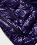 Dámska prešívaná bunda Dark Blue Patent (7697) odstíny modré L (40)