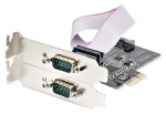 StarTech PCIe karta 2x sériový RS-232 / Radič / PCIe / 2 porty / čierna (2S232422485-PC-CARD)