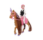 Mamido Mamido Bábika jazdkyňa na koni s doplnkami Sasha 30 cm