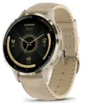 Garmin Venu 3S zlatá / Chytré hodinky / 1.2 / koža / BT / ANT+ / Wi-Fi / 5ATM (010-02785-55)