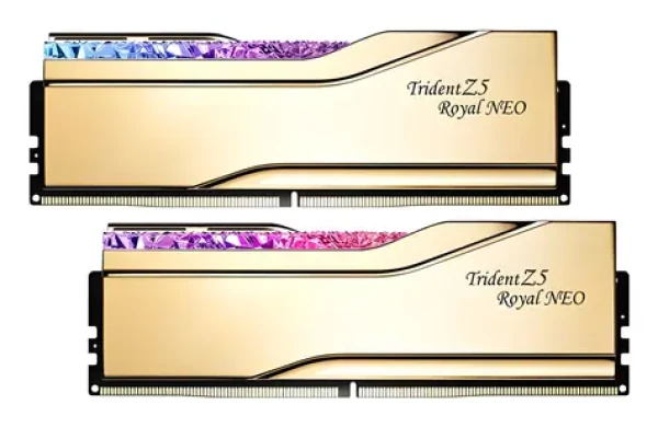 G.Skill Trident Z5 Royal Neo RGB 32GB (2x16GB) 8000MHz biela / CL38 / DIMM / Non-ECC / EXPO (F5-8000J3848H16GX2-TR5NG)