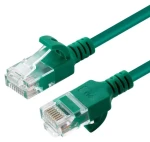 MicroConnect U/UTP CAT6A SLIM zelená / Patch kábel / 0,15 m / RJ-45 (V-UTP6A0015G-SLIM)