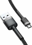 Baseus CAMKLF-BG1 Kábel USB-A (M) - Micro-USB (M) 1 m čierno-šedá (CAMKLF-BG1)