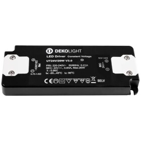 Deko Light FLAT, CV, UT24V/20W LED driver konštantné napätie 20 W 0 - 830 mA 24 V; 862234