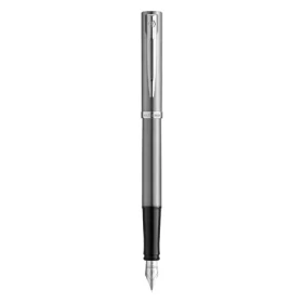 WATERMAN Impression Stainless Steel CT / Plniace pero / hrot F / modrá náplň / darčeková krabička (2225450)