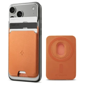Spigen Valentinus metalická oranžová / Držiak na karty / MagSafe / 3 karty (AFA11339)