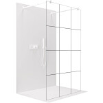 CERANO - Sprchová zástena Walk-in Onyx Duo Ľ/P - 8 mm - guľatá vzpera - biela matná, industriálne sklo - 150x200 CER-8050BD2172
