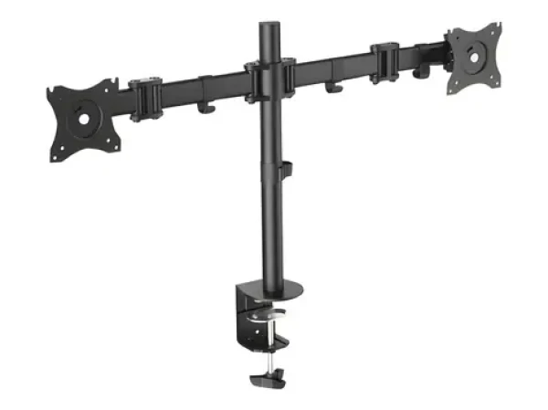 Digitus DA-90349 čierny / Stojan na 2 monitory / VESA 75x100 / do 27" / náklon ±45° (DA-90349)