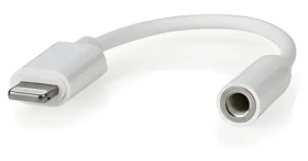 Nedis CCGB39950WT01 / Audio adaptér / Lightning 8-pin (M) - 3,5 mm Jack (F) / 0,10 m / PVC (CCGB39950WT01)