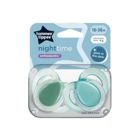 Tommee Tippee CTN Cumlík silikón Night, 18-36m, 2ks - viac farebných variant (43340099)