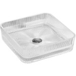 MEXEN - Nira sklenené umývadlo na dosku 39 x 39, transparent 24203900