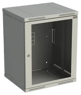 Solarix SENSA-15U-65-11-G / Rozvádzač nástenný / 15U / 500 mm / dvere sklo / šedá RAL 7035 (83000187)