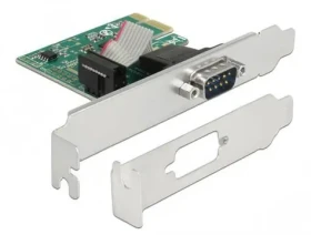 DeLock PCIe x1 / Adaptér / 1x sériový Port RS-232 / low profile / ASIX AX99100 (89948)