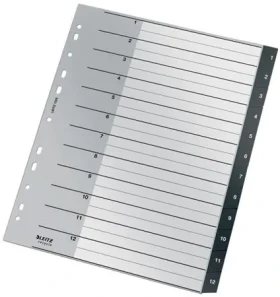 Leitz RECYCLE A4 Ekologické registre 1-12 / PP / dopredaj (12090000)