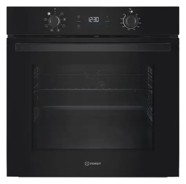 Indesit IO K55C B čierna / Vstavaná rúra / Elektrická / 59,5 cm / Jednoduché čistenie (IO K55C B)