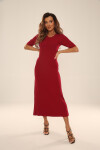 Šaty/Blouse De Lafense 054 Sienna w/r S-2XL čokoláda XXL