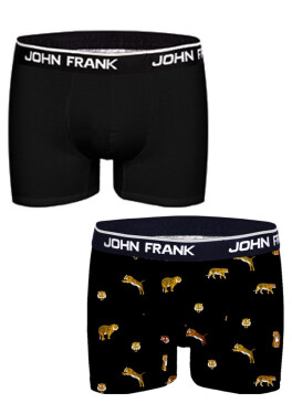 Pánske boxerky John Frank JF2BTORA05 2 pack XL černá