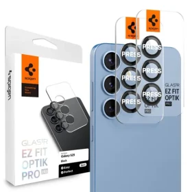 Spigen Glass tR EZ Fit Optik Pro HD tvrdené sklo pre Samsung Galaxy S25 2ks čierna (AGL09092)